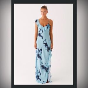 Brand New PepperMayo Goldsmith Maxi Dress - Blue Black Floral Size 16